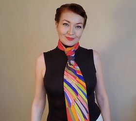 6 elegant audrey hepburn scarf styles how to wear them, Audrey Hepburn scarf tie style