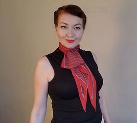 6 elegant audrey hepburn scarf styles how to wear them, Feminine and elegant Audrey Hepburn scarf style