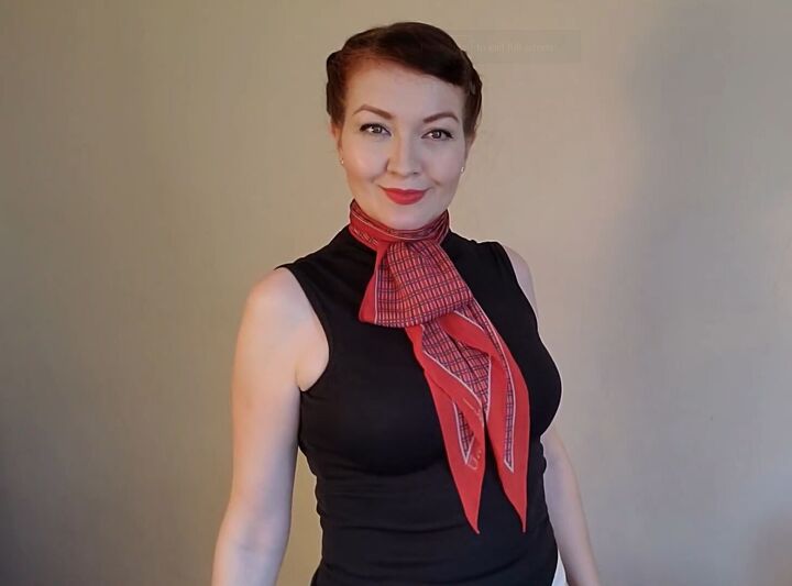 6 elegant audrey hepburn scarf styles how to wear them, Feminine and elegant Audrey Hepburn scarf style