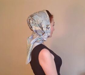 6 elegant audrey hepburn scarf styles how to wear them, Wearing a headscarf like Audrey Hepburn
