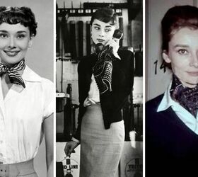 6 elegant audrey hepburn scarf styles how to wear them, Audrey Hepburn scarf styles