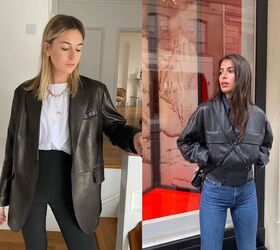 how to recreate the effortless french girl aesthetic, French girls wearing leather jackets