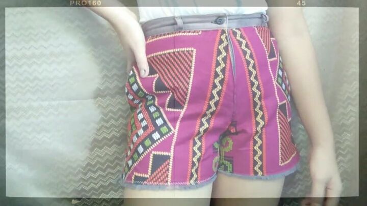 how to easily upcycle shorts to make them more summery, How to upcycle shorts