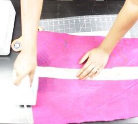 how to make a trendy diy kimono jacket from scratch, Ironing the interfacing
