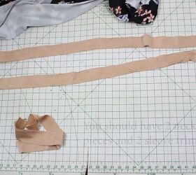 how to make a trendy diy kimono jacket from scratch, Cutting out the trim pieces