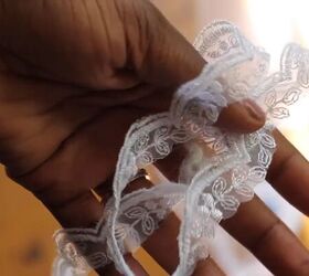 3 pretty diy wedding veils you can make in just 15 minutes, Lace trim for a wedding veil