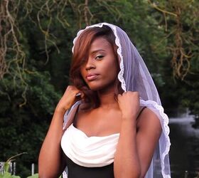 3 pretty diy wedding veils you can make in just 15 minutes, DIY mantilla wedding veil