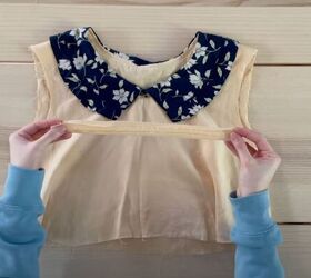 how to sew a diy peter pan collar dress using free patterns, Adding a button placket