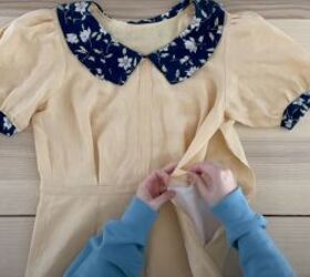 how to sew a diy peter pan collar dress using free patterns, How to sew a DIY Peter Pan collar dress