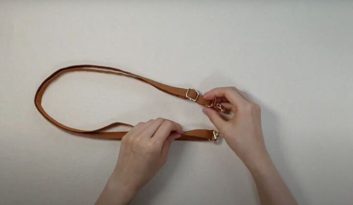 how to easily make a diy crossbody strap for a bag or purse, DIY crossbody purse strap