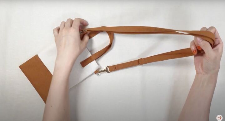 how to easily make a diy crossbody strap for a bag or purse, DIY crossbody strap
