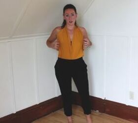how to make a multi way wrap that can be a top shorts or skirt, DIY wrap halter top with pants