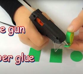 how to make adorable diy candy hair clips using foam glue, Gluing the spiral closed