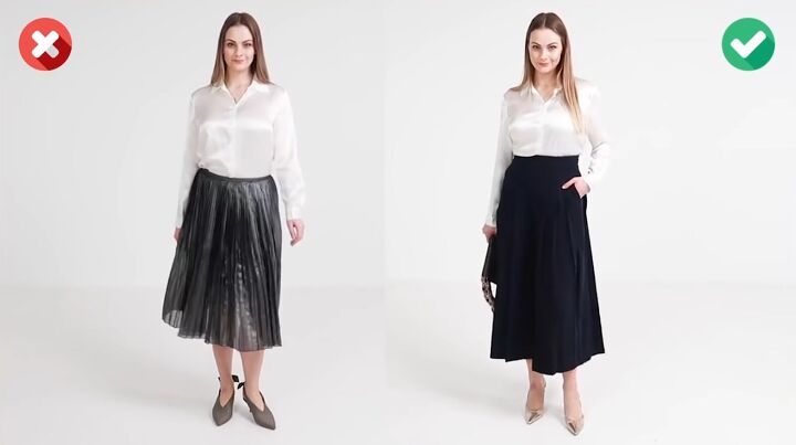 7 more pro tips for dressing to flatter your figure, How to choose the right fabrics