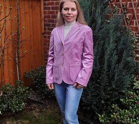 styling velvet jackets, Smart casual in pink with jeans
