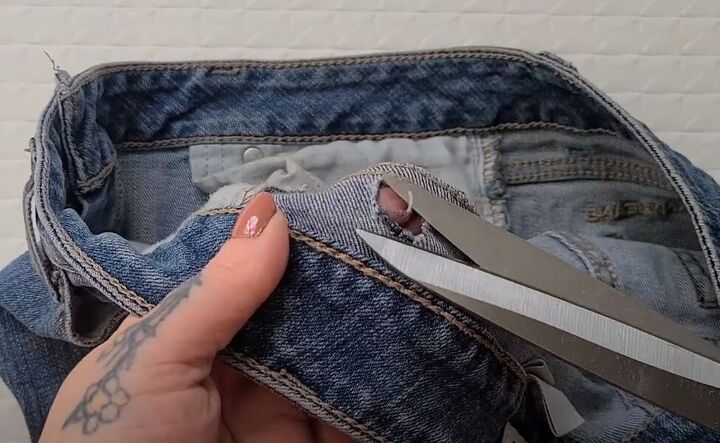 How to Fix a Belt Loop on Jeans | Upstyle