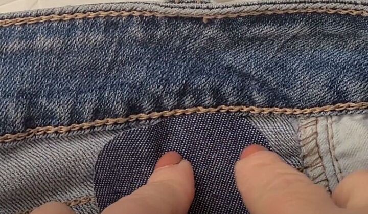 how to fix a belt loop on jeans in 6 quick easy steps, How to fix a ripped belt loop on jeans with an iron on denim patch