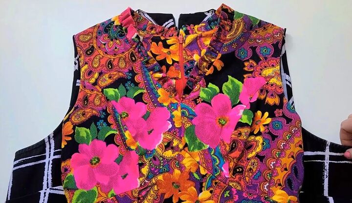 cut dress into top Turning A Dress into Shirt No Cutting