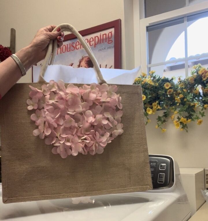 a diy floral tote bag for spring