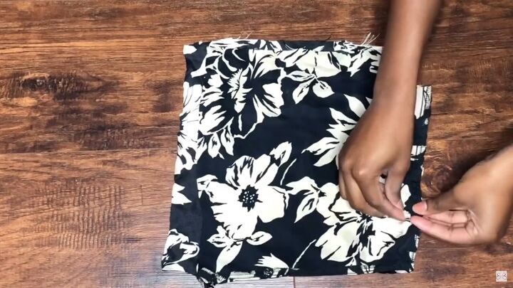 how to make a sexy diy crop top skirt set from an old blouse, How to make a matching crop top and skirt