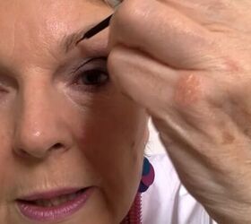 how best to measure groom shape eyebrows for older women, Filling in brows with a pencil