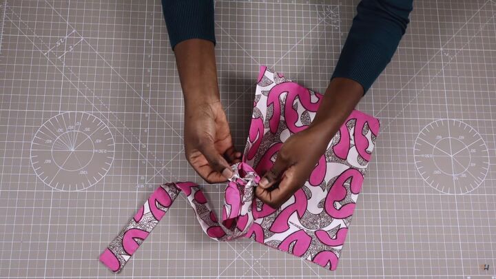 how to make a classic french scarf from pattern drafting to sewing, Topstitching the opening