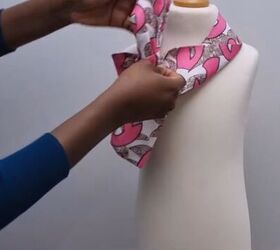how to make a classic french scarf from pattern drafting to sewing, DIY French knot scarf