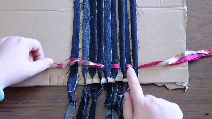 looking for a new accessory try this easy scarf weaving tutorial, How to weave a scarf