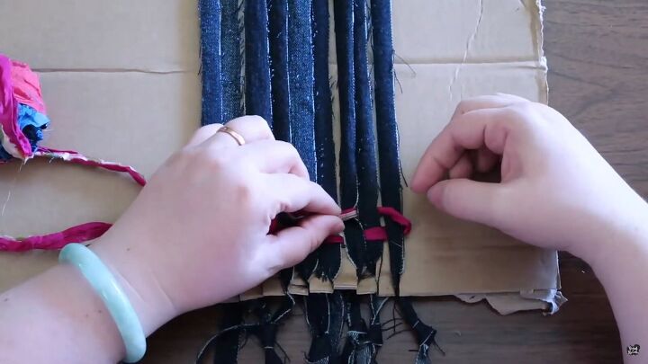 looking for a new accessory try this easy scarf weaving tutorial, How to weave a scarf on a loom