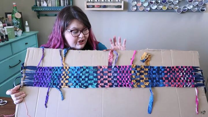 looking for a new accessory try this easy scarf weaving tutorial, How to do scarf weaving