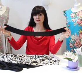 sewing skills how to line a skirt with a zipper pockets, Waistband and facing for the skirt