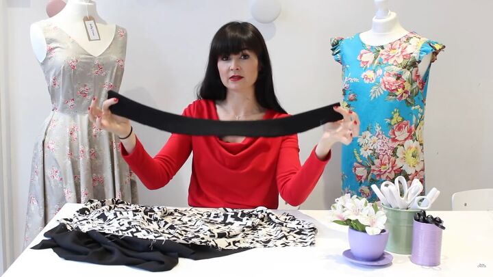 sewing skills how to line a skirt with a zipper pockets, Waistband and facing for the skirt