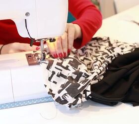 sewing skills how to line a skirt with a zipper pockets, Sewing down the seam allowance