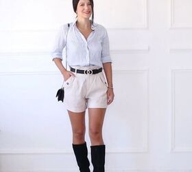 can you wear shorts boots together these 9 outfits say yes, How to style shorts and boots