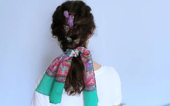 How to Braid a Scarf Into Hair For a Quick & Easy Summer Hairstyle