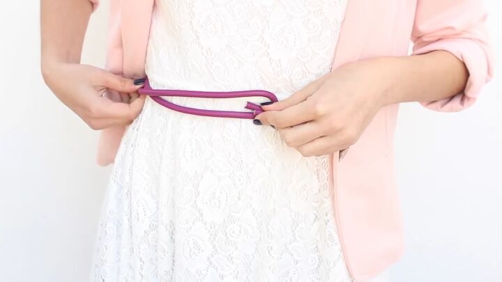 how to easily make a cute diy leather belt out of leather cord, How to make a leather belt