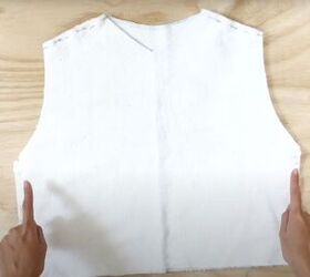 how to make a jacket from old clothes with faux sherpa lining, Pinning the shoulder and side seams ready to sew
