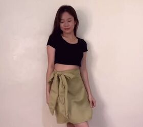 how to make a cute diy skirt top you can wear in 2 different ways, DIY skirt top