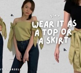 How to Make a Cute DIY Skirt-Top You Can Wear in 2 Different Ways