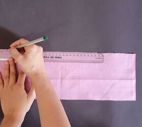 how to make a secret zip scrunchie in 6 super simple steps, Measuring the scrunchie