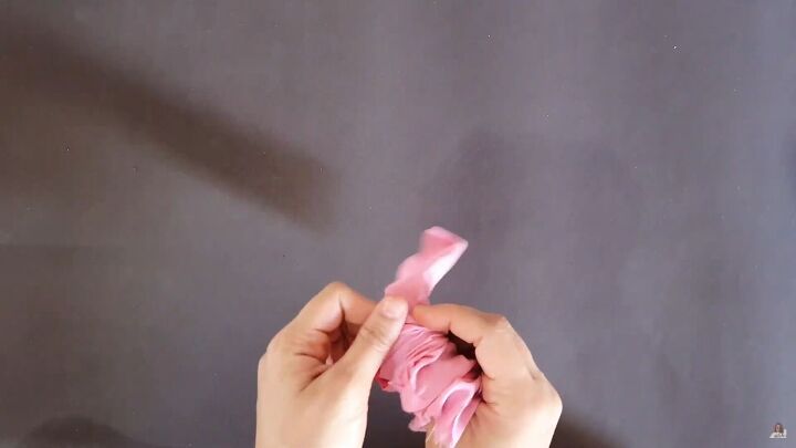 how to make a secret zip scrunchie in 6 super simple steps, Inserting elastic into the scrunchie