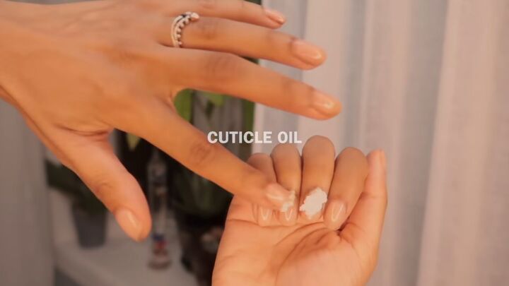 how to make a diy whipped butter for hair skin nails more, Using the whipped butter on cuticles