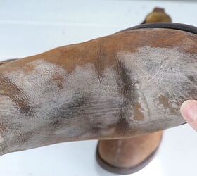 how to restore leather boots at home in 6 simple steps, Close up of the stained boot