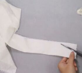 how to make a cute diy scrunchie headband with linen fabric, DIY scrunchie headband pattern