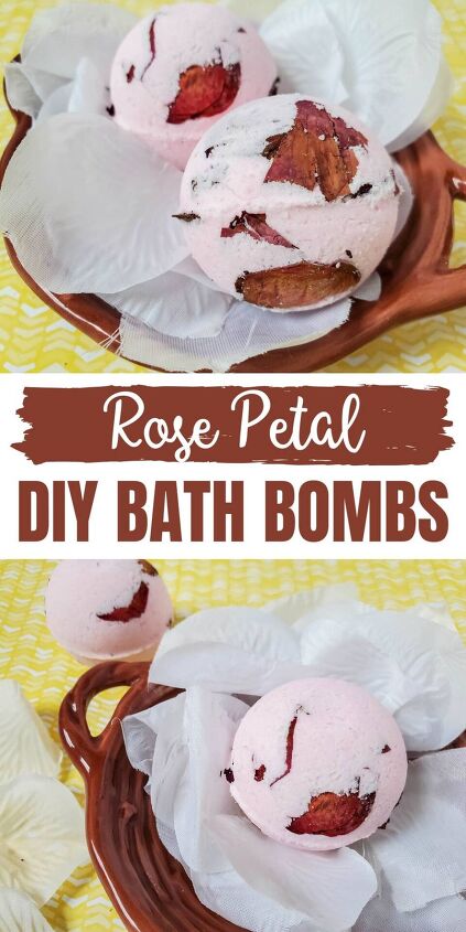 rose petal bath bombs