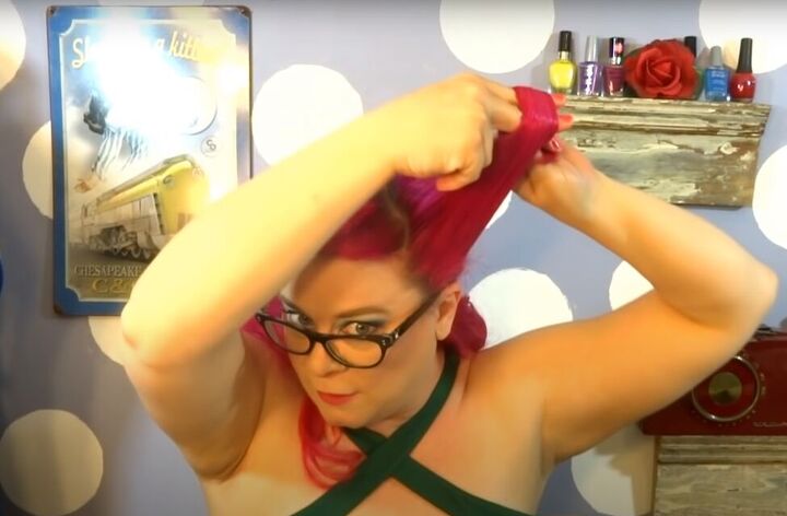 how to do victory rolls gibson rolls for a classic vintage updo, How to do victory rolls