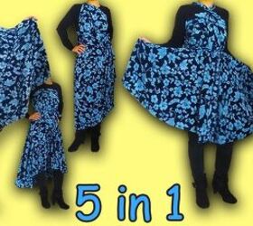 how to easily make a diy convertible dress you can wear 5 ways, DIY convertible dress