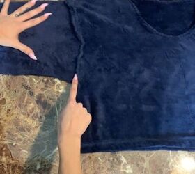 how to make fuzzy cozy pajamas out of a 16 walmart blanket, How to make a pajama top