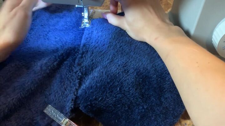 how to make fuzzy cozy pajamas out of a 16 walmart blanket, How to sew pajama pants
