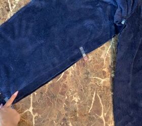 how to make fuzzy cozy pajamas out of a 16 walmart blanket, Sewing the inseams